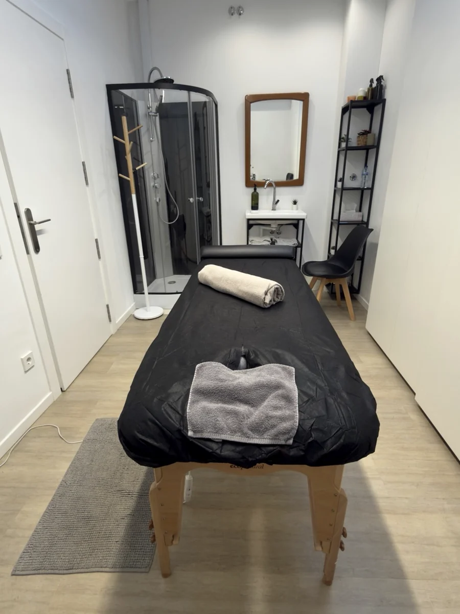 Cabina de masaje de Alex Massage Barcelona